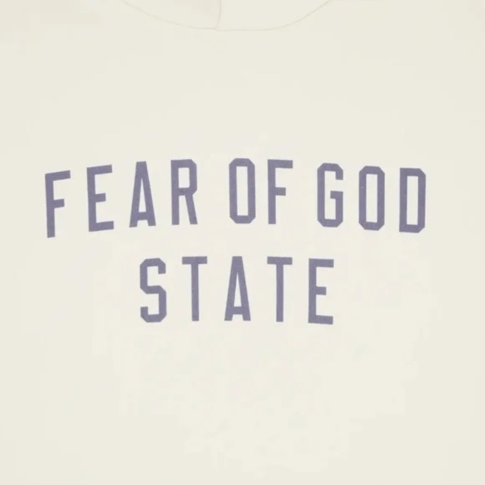 Fear of God Essentials Fleece Hoodie Egg Shell - Picture 8 of 10